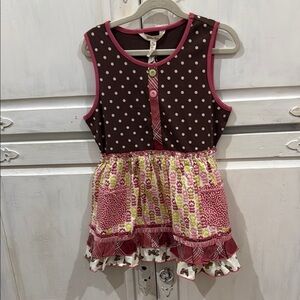 Full bloom mixed print sara top